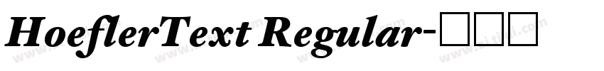 HoeflerText Regular字体转换